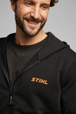 STIHL Logo Hoodie Jacket - Black -Power Yard Zone 98646
