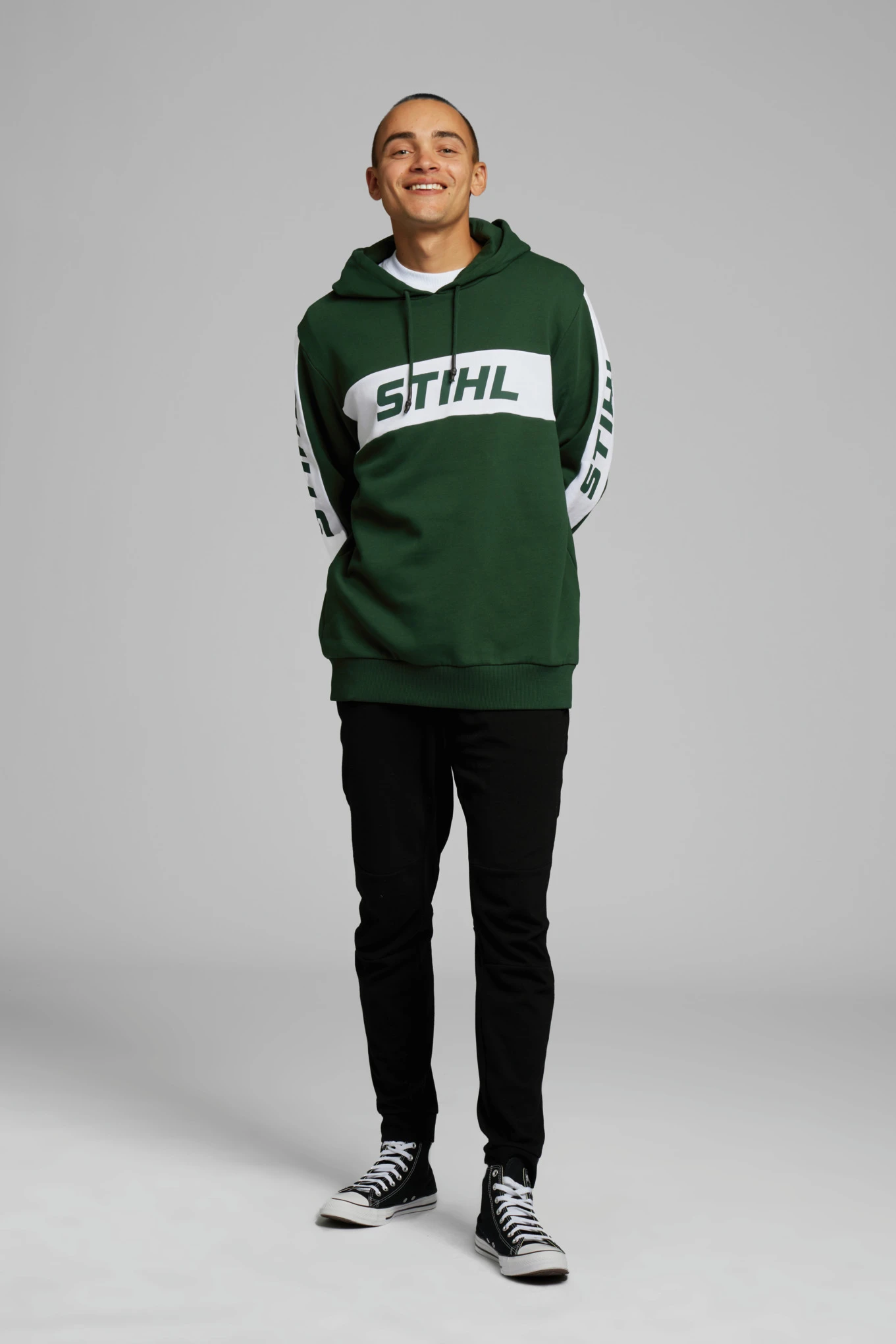 STIHL Green Colourblock Hoodie 4 STIHL Green Colourblock Hoodie - Image 2